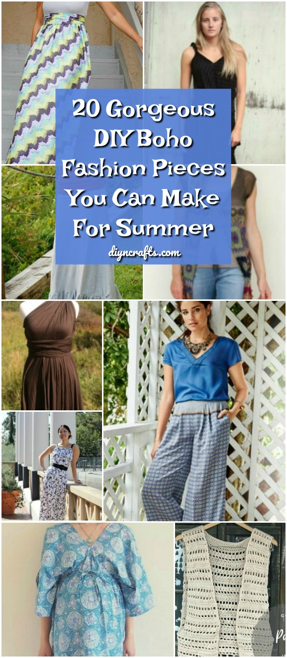 20 Gorgeous DIY Boho Fashion Pieces You Can Make For Summer