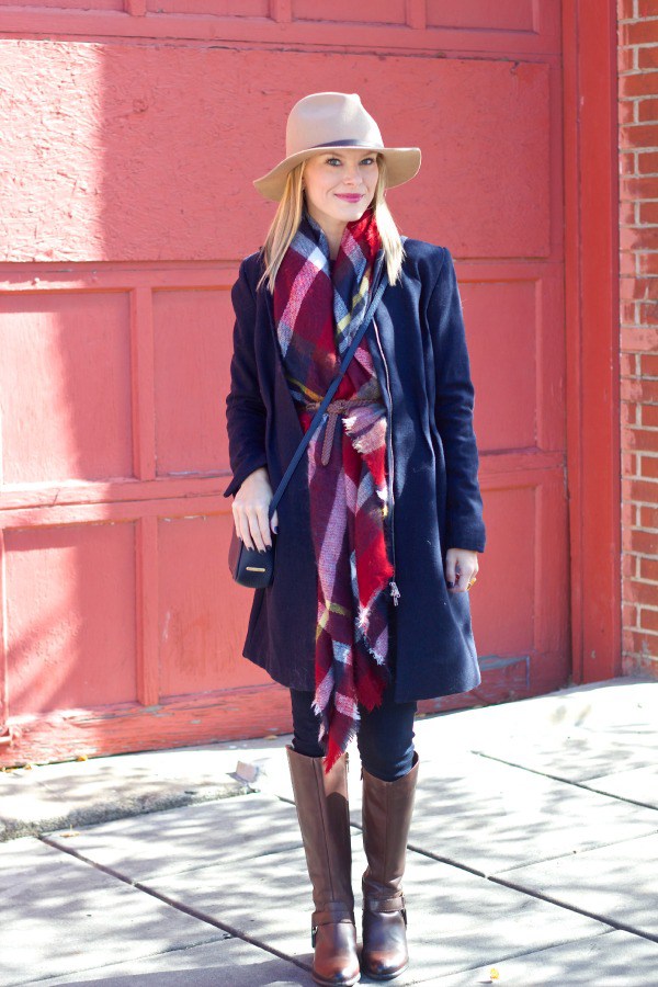 Belted blanket scarf idea