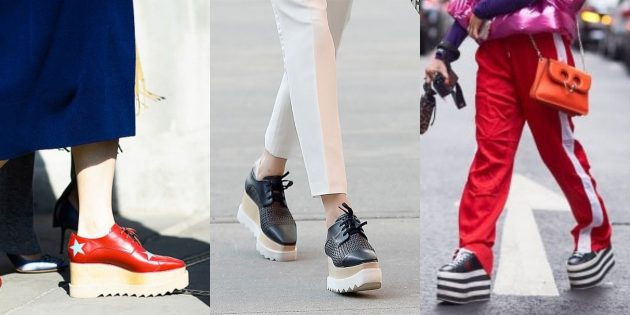 Модные вещи 2018: Обувь на смелой платформе