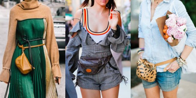 Модные вещи 2018: Поясные сумочки