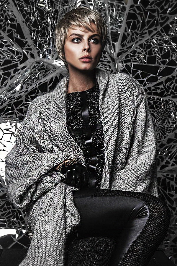 Тёплые фантазии вязаной моды: 55 экстравагантных и эффектных нарядов, фото № 11