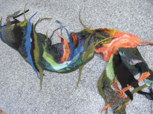Весенние шарфики, или как сделать длинный шарф из короткого куска шелка, фото № 19