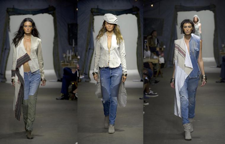 Модный деним джинсовые наряды от известных дизайнеров, фото № 7