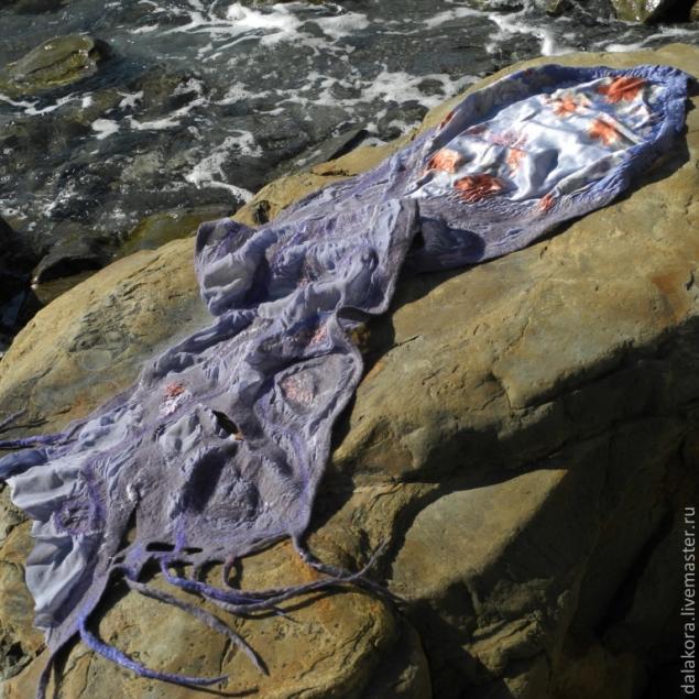 Весенние шарфики, или как сделать длинный шарф из короткого куска шелка, фото № 2
