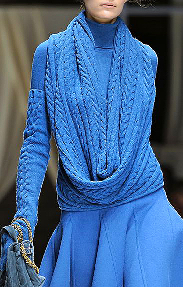 Тёплые фантазии вязаной моды: 55 экстравагантных и эффектных нарядов, фото № 37