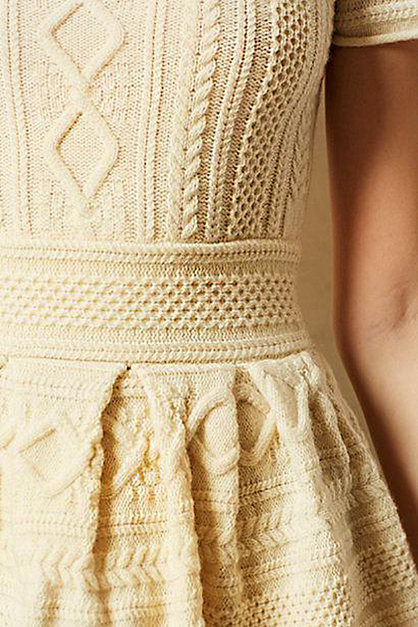 Тёплые фантазии вязаной моды: 55 экстравагантных и эффектных нарядов, фото № 47