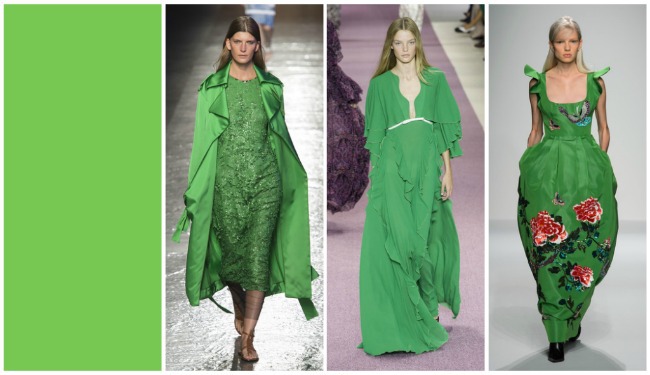 Модные оттенки Зелёного цвета в сезоне весна-лето 2016, фото № 1