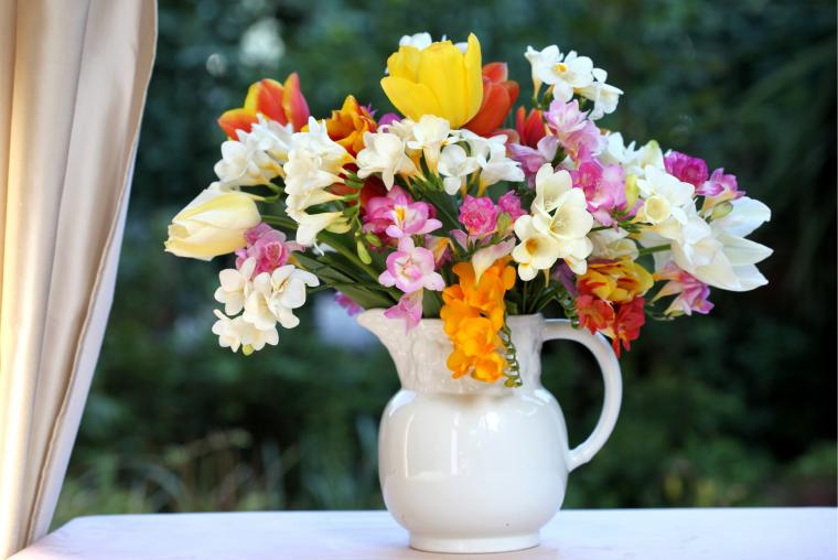 Букеты весеннего настроения: 28 идей прекрасных композиций из тюльпанов, фото № 16