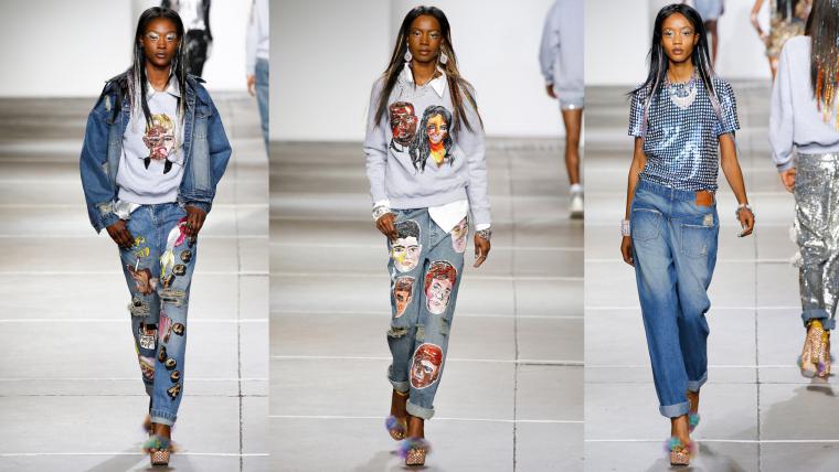Модный деним джинсовые наряды от известных дизайнеров, фото № 3
