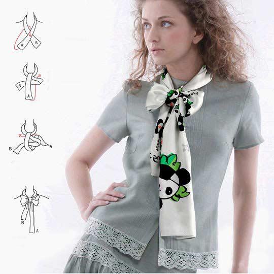 Ах, этот шёлковый платок: 50 способов ношения прекрасного аксессуара, фото № 46
