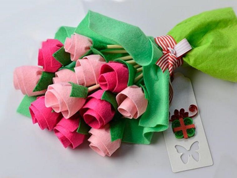 У цветов конфетный вкус: букеты своими руками к 8 марта, фото № 9