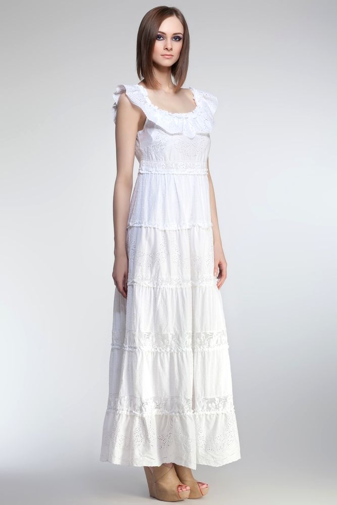 Белое бохо, или Шикарная одежда для королевы летнего пляжа, фото № 25
