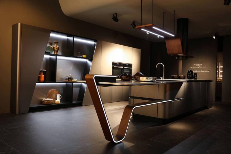 Декоративное освещение в интерьере кухни