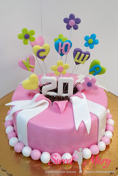 Вкусный торт для девушки на 20 лет   фото (2)