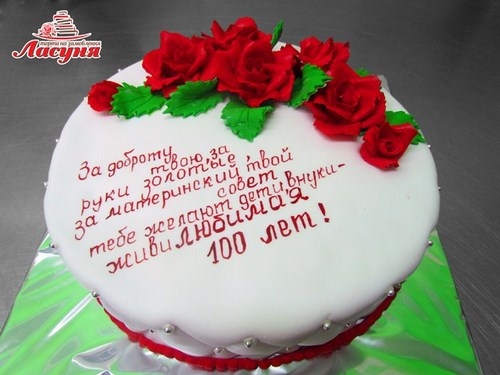 Надпись на торте на День Рождения маме (7)