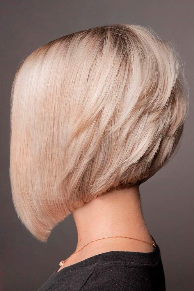 Inverted Shattered Bob #invertedbob #blondehair