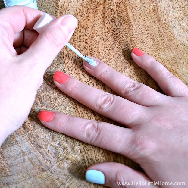 Easy Polka Dot Nail Art ... add a little fun to your manicure with this easy DIY technique! 