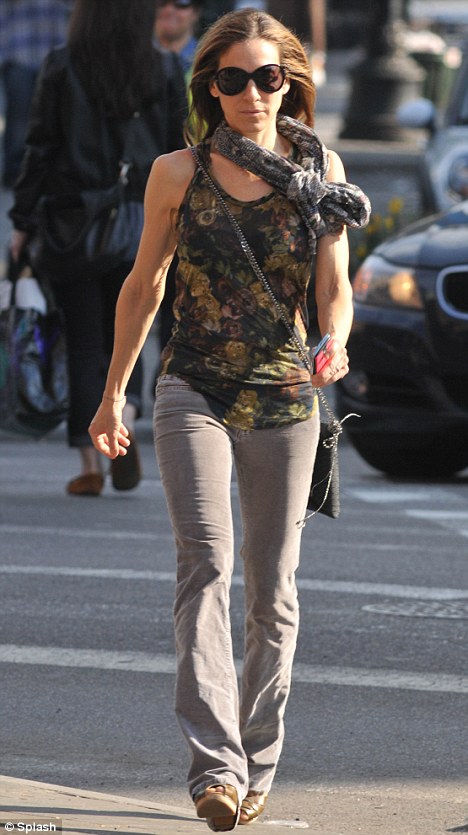 Sarah Jessica Parker out and about in the West Village