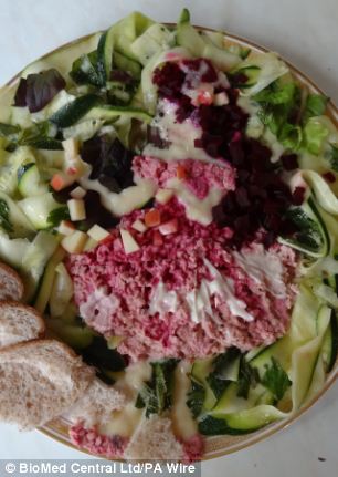 A salad version (left) of Danseuse en Robe Rose by Edgar Degas (right) was found to be more delicious due to its create design, according to research by Oxford University