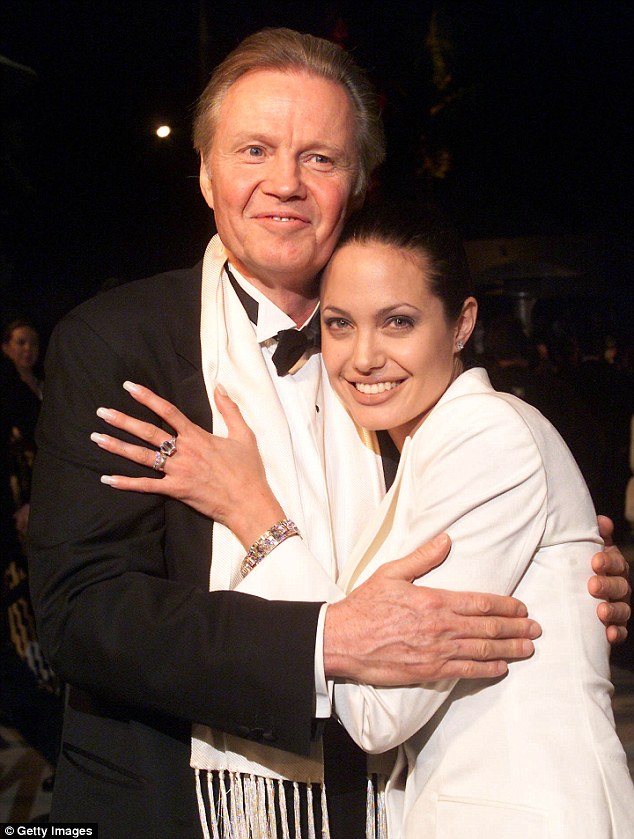 Mutual admiration: In 2001, Voight and Jolie attended the Vanity Fair Oscar Party together. A year later, they were no longer on speaking terms after he claimed the actress had serious mental problems while she accused him of cheating on her mother causing her parents divorce when she was just a year old
