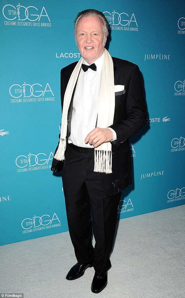 Looking for a role: A dapper Jon Voight at the Costume Designer Guild Awards in Hollywood this month let it be known he hopes Angelina Jolie will cast him in one of her upcoming films