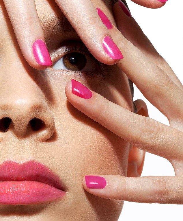 Hands always tend to look better with tidy and manicured nails, but there are some shades that are more flattering for mature skin (picture posed by model)