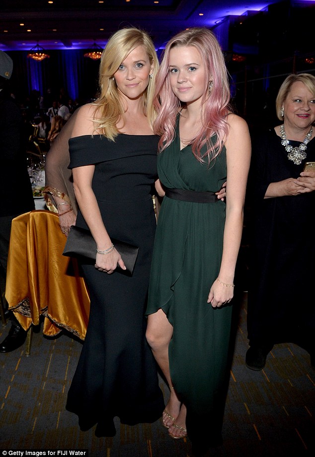 Look-a-like: Reese Witherspoon and daughter Ava wowed at American Cinematheque Awards in Los Angeles, California, on Friday night