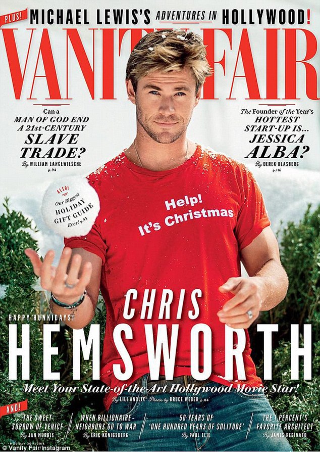 Flaunting his looks: While talking to the  publication the former Home And Away star posed for its latest cover