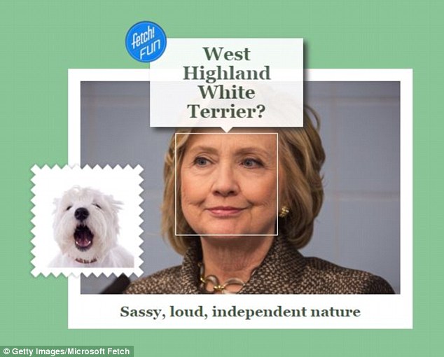 hillary Clinton was pegged as a West highland White terrior, a breed known for being sassy and loud If the dog