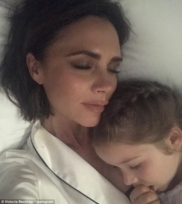 Day in the life of: Victoria Beckham, 43, shared a rare glimpse into her everyday family and working life with her 17,700,000 Instagram followers on Friday