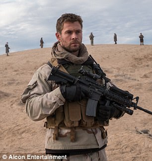 New role: Chris stars in 12 Strong, a film which follows a group of special forces sent to Afghanistan following the September 11 attacks