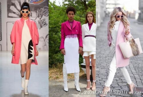 С чем носить грязно розовое пальто. Модное розовое пальто. Кому идет, с чем носить. Фото
