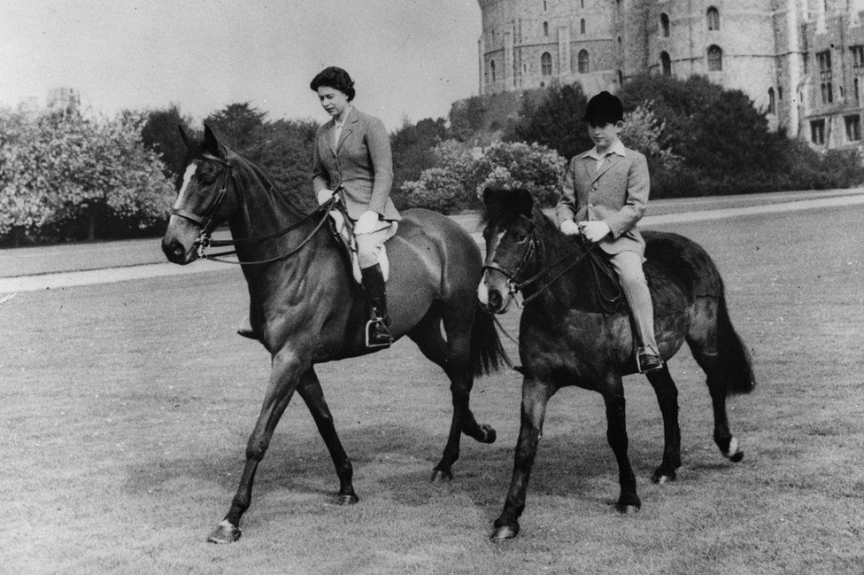 Принц Чарльз и королева Елизавета