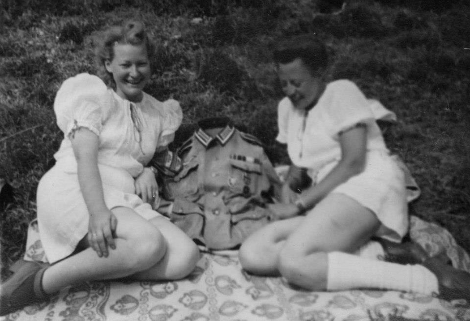 Italien, deutscher Soldat mit italienischer Frau