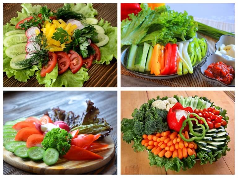 Красивое оформление овощной нарезки в домашних условиях с фото и видео