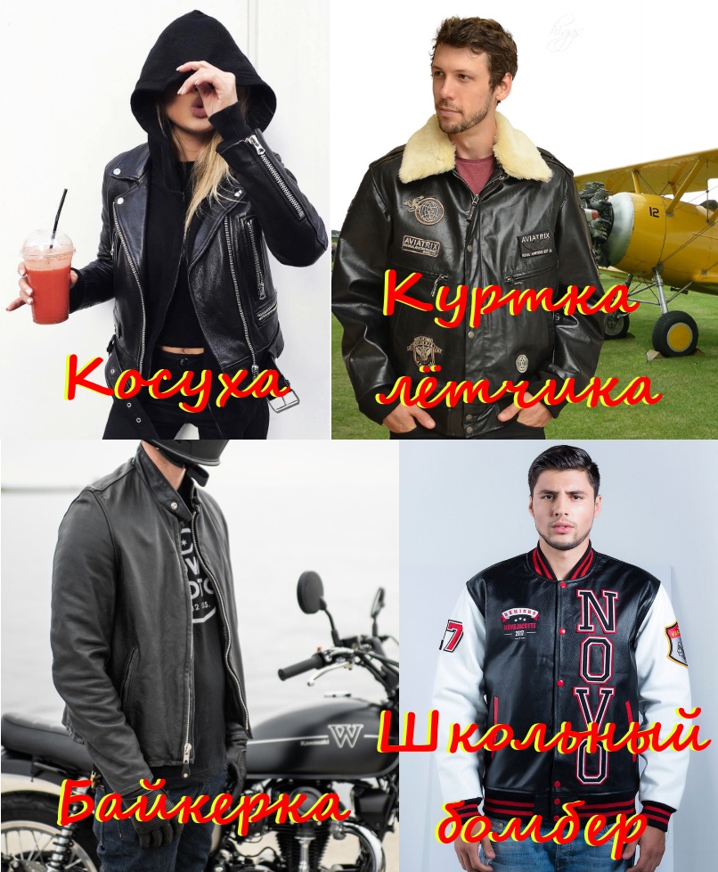 Основные типы курток