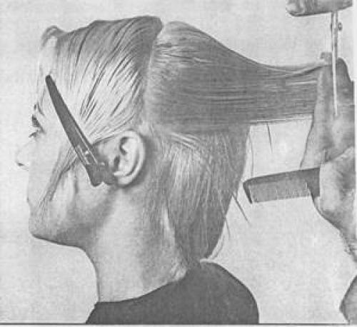 Схема женской стрижки на короткие волосы. Схема короткой молодежной женской стрижки с рваной окантовкой 04