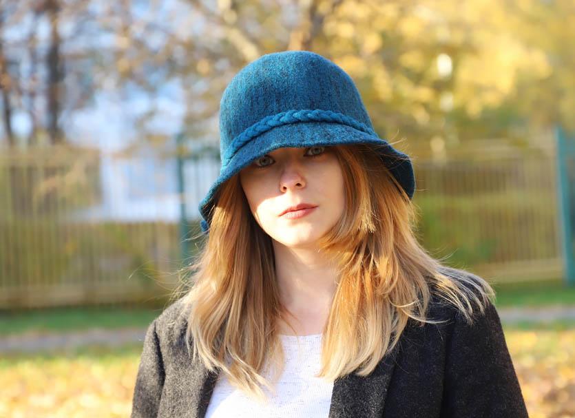 Женская шляпа Велла синяя