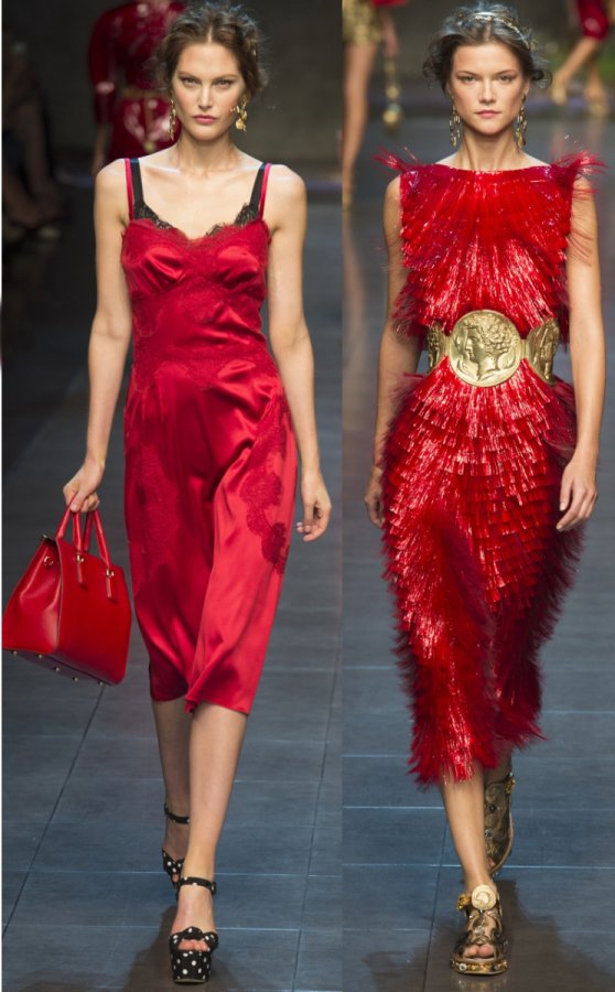 Красивые красные платья 2014