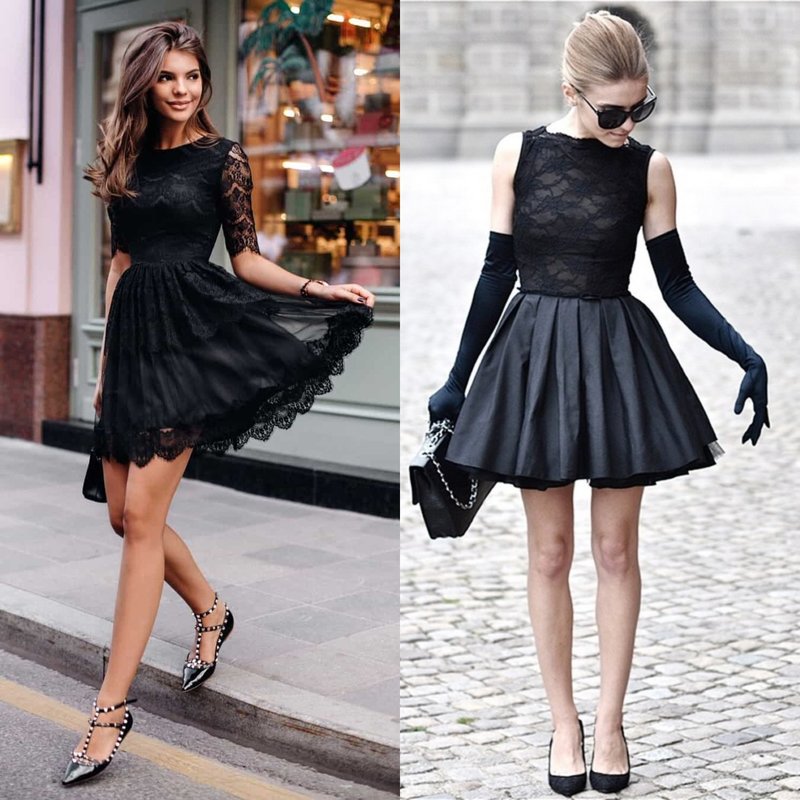 Вечерние платья черного цвета
