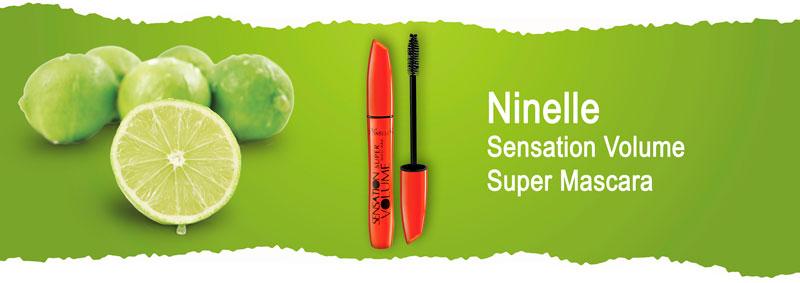 Тушь для ресниц мидл-маркет Ninelle Sensation Volume Super Mascara