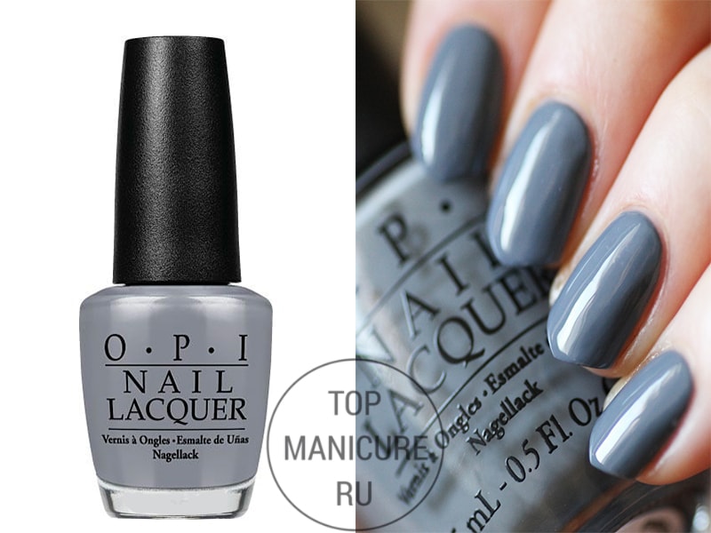 Серый лак для ногтей opi embrace the gray