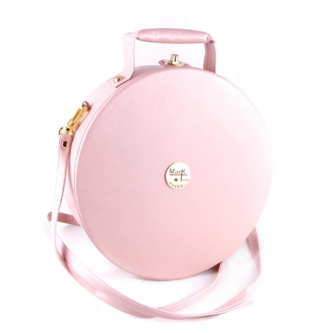 Круглая розовая сумка 