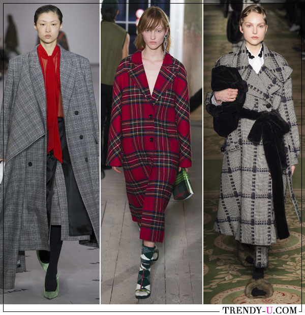 Модные клетчатые пальто от Balenciaga, Butberry и Simon Rocha осень-зима 2019-2020