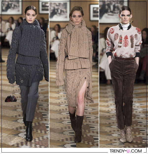 Вязанный свитер и костюм Altuzarra FW 2018-2019