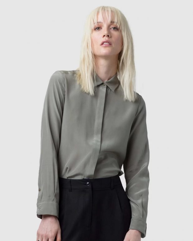 женские рубашки 2019 2020: оливковая
