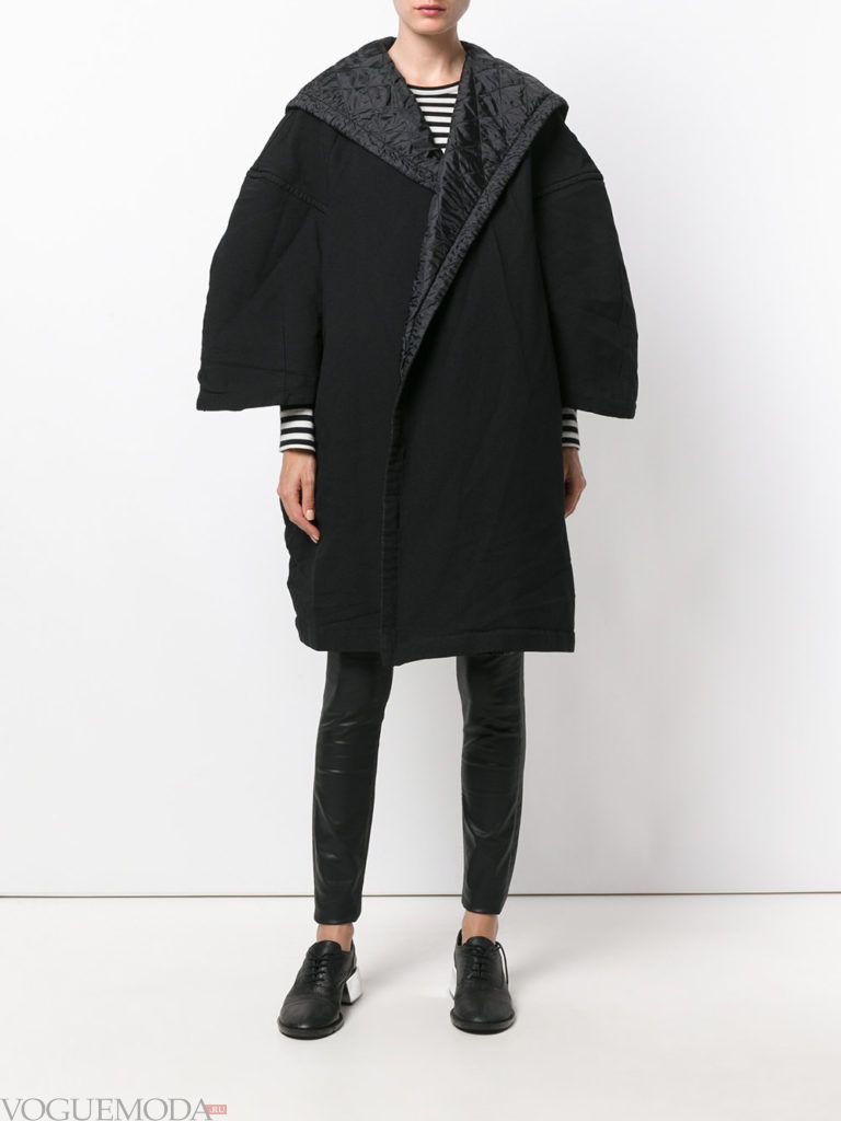 уличная мода пальто-оверсайз темное