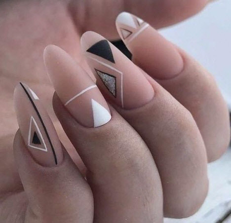Геометрический дизайн ногтей 2019 