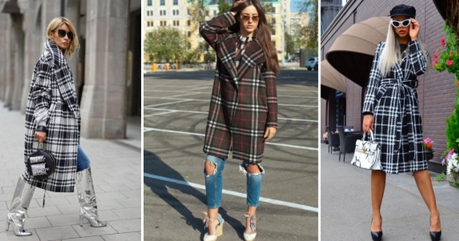 Клетчатое пальто – модный тренды для современных девушек и женщин