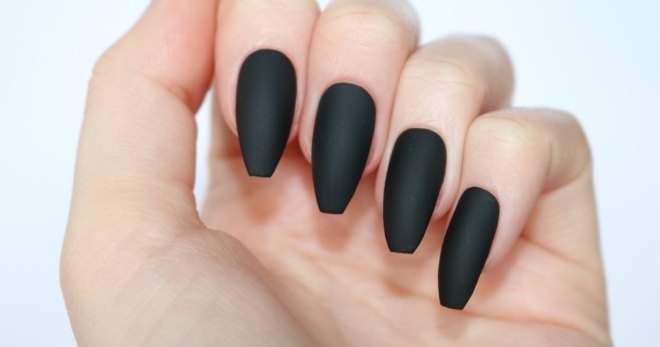 Черные матовые ногти – 47 идей шикарного и стильного нейл-арта